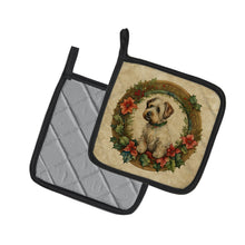 Load image into Gallery viewer, Sealyham Terrier Christmas Flowers Pot Holders - Set of 2 Decorative Kitchen Helpers | Made in the USA