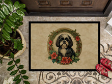 Load image into Gallery viewer, Shih Tzu Christmas Flowers Doormat-24x36 Indoor / Outdoor Rug | Made in USA