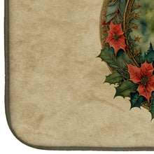 Load image into Gallery viewer, Siberian Husky Christmas Flowers Dish Drying Mat