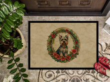 Load image into Gallery viewer, Silky Terrier Christmas Flowers Doormat-24x36 Indoor / Outdoor Rug | Made in USA