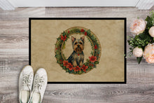 Load image into Gallery viewer, Silky Terrier Christmas Flowers Doormat