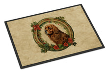 Load image into Gallery viewer, Sussex Spaniel Christmas Flowers Doormat