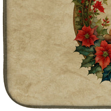 Load image into Gallery viewer, Tibetan Mastiff Christmas Flowers Dish Drying Mat