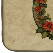 Load image into Gallery viewer, Vizsla Christmas Flowers Dish Drying Mat