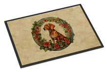 Load image into Gallery viewer, Vizsla Christmas Flowers Doormat