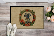 Load image into Gallery viewer, Weimaraner Christmas Flowers Doormat-24x36 Indoor / Outdoor Rug | Made in USA