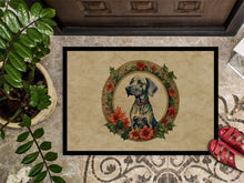 Load image into Gallery viewer, Weimaraner Christmas Flowers Doormat-24x36 Indoor / Outdoor Rug | Made in USA