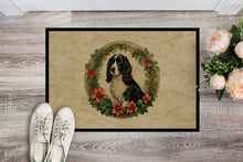 Load image into Gallery viewer, Welsh Springer Spaniel Christmas Flowers Doormat - 18X27 Indoor / Outdoor Rug | Made in USA