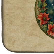 Load image into Gallery viewer, Westie Christmas Flowers Dish Drying Mat
