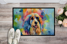 Load image into Gallery viewer, Afghan Hound Hippie Dawg Doormat - 24x36 Decorative Floor Mat – Indoor/Outdoor Rug with Artistic Flair