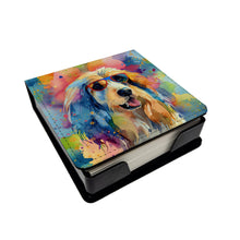 Load image into Gallery viewer, Afghan Hound Hippie Dawg PU Leather Note Paper Holder