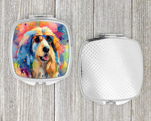 Load image into Gallery viewer, Afghan Hound Hippie Dawg Compact Mirror – Stylish Purse Mirror with Artistic Covers
