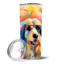 Load image into Gallery viewer, Afghan Hound Hippie Dawg Stainless Steel Skinny Tumbler