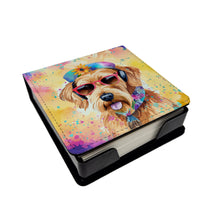 Load image into Gallery viewer, Airedale Terrier Hippie Dawg PU Leather Note Paper Holder