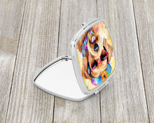 Load image into Gallery viewer, Airedale Terrier Hippie Dawg Compact Mirror – Stylish Purse Mirror with Artistic Covers