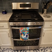 Load image into Gallery viewer, Akita Hippie Dawg Kitchen Towel