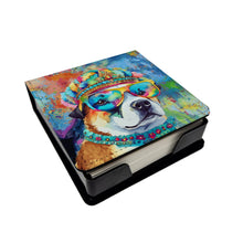 Load image into Gallery viewer, Akita Hippie Dawg PU Leather Note Paper Holder