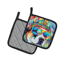 Load image into Gallery viewer, Akita Hippie Dawg Pot Holders - Set of 2 Decorative Kitchen Helpers | Made in the USA