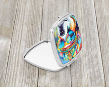 Load image into Gallery viewer, Akita Hippie Dawg Compact Mirror – Stylish Purse Mirror with Artistic Covers