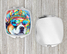 Load image into Gallery viewer, Akita Hippie Dawg Compact Mirror – Stylish Purse Mirror with Artistic Covers