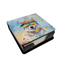 Load image into Gallery viewer, Alaskan Klee Kai Hippie Dawg PU Leather Note Paper Holder