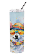Load image into Gallery viewer, Alaskan Klee Kai Hippie Dawg Stainless Steel Skinny Tumbler