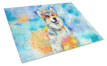Load image into Gallery viewer, Alaskan Malamute Hippie Dawg Glass Cutting Boards – Durable, Decorative Kitchen Art Large