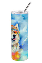 Load image into Gallery viewer, Alaskan Malamute Hippie Dawg Stainless Steel Skinny Tumbler
