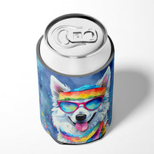 Load image into Gallery viewer, American Eskimo Hippie Dawg Can or Bottle Hugger