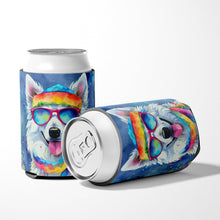 Load image into Gallery viewer, American Eskimo Hippie Dawg Can or Bottle Hugger
