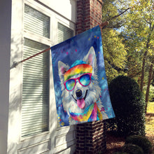 Load image into Gallery viewer, American Eskimo Hippie Dawg House Flag