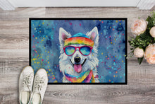 Load image into Gallery viewer, American Eskimo Hippie Dawg Doormat