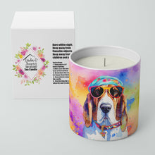 Load image into Gallery viewer, Basset Hound Hippie Dawg Decorative Soy Candle