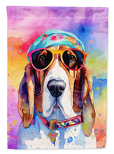 Load image into Gallery viewer, Basset Hound Hippie Dawg House Flag