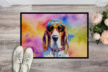 Load image into Gallery viewer, Basset Hound Hippie Dawg Doormat