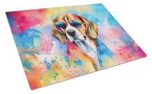 Load image into Gallery viewer, Beagle Hippie Dawg Glass Cutting Boards – Durable, Decorative Kitchen Art Large