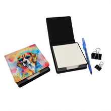 Load image into Gallery viewer, Beagle Hippie Dawg PU Leather Note Paper Holder