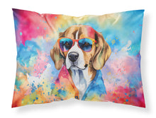 Load image into Gallery viewer, Beagle Hippie Dawg Standard Pillowcase – Artistic Decorative Front, White Back