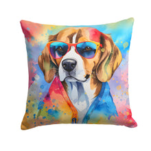 Load image into Gallery viewer, Beagle Hippie Dawg Fabric Decorative Pillow