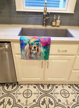 Load image into Gallery viewer, Bearded Collie Hippie Dawg Kitchen Towel