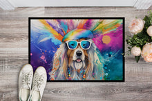 Load image into Gallery viewer, Bearded Collie Hippie Dawg Doormat - 18X27 Indoor / Outdoor Rug | Made in USA