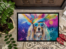Load image into Gallery viewer, Bearded Collie Hippie Dawg Doormat - 18X27 Indoor / Outdoor Rug | Made in USA