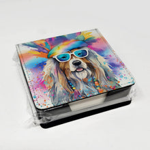 Load image into Gallery viewer, Bearded Collie Hippie Dawg PU Leather Note Paper Holder