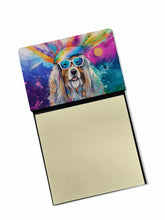 Load image into Gallery viewer, Bearded Collie Hippie Dawg Sticky Note Holder- Refiilable Desk Accessory Note Pad
