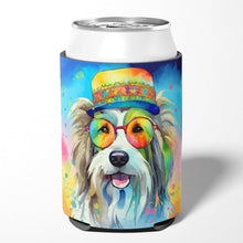 Load image into Gallery viewer, Bearded Collie Hippie Dawg Can or Bottle Hugger