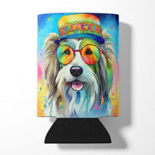 Load image into Gallery viewer, Bearded Collie Hippie Dawg Can or Bottle Hugger