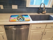 Load image into Gallery viewer, Bearded Collie Hippie Dawg Dish Drying Mat