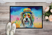 Load image into Gallery viewer, Bearded Collie Hippie Dawg Doormat - 18X27 Indoor / Outdoor Rug | Made in USA