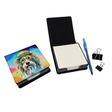 Load image into Gallery viewer, Bearded Collie Hippie Dawg PU Leather Note Paper Holder