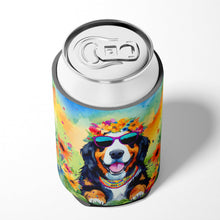 Load image into Gallery viewer, Bernese Mountain Dog Hippie Dawg Can or Bottle Hugger